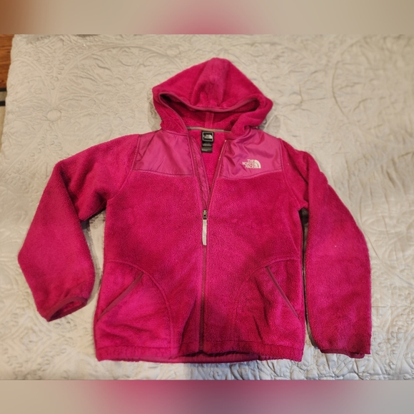 Girl's Zip-up Fleece North Face Hoodie size 14/16 - Picture 1 of 4